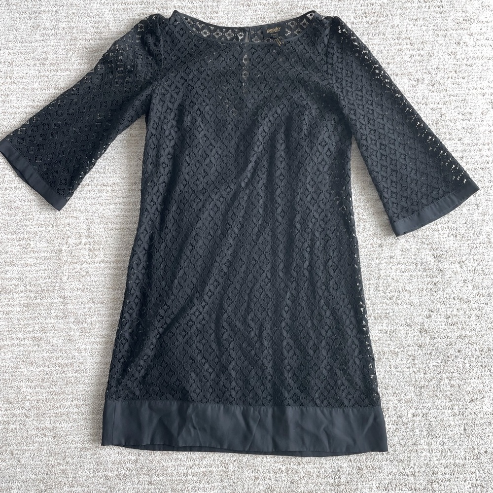 Black lace mini dress Laundry by Shelli Segal